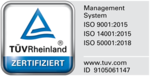 Zertifikat vom TÜV Rheinland
